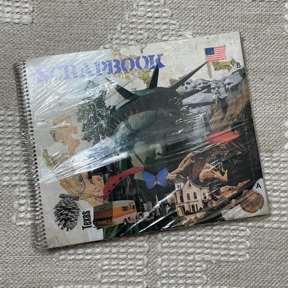 Vintage 1985 Plymouth Inc Collage Style Travel Theme Scrapbook New in Package - Picture 1 of 11